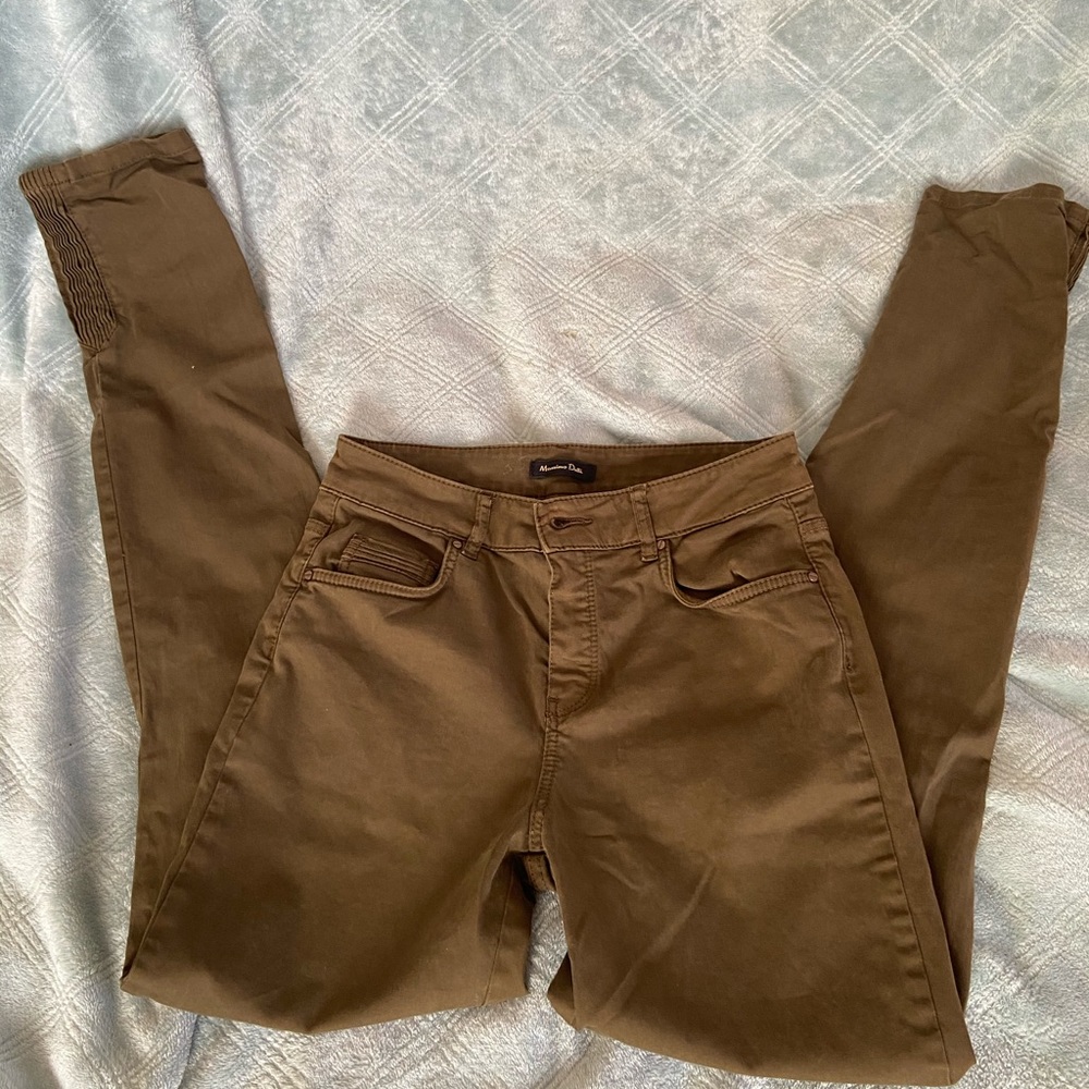 Dark green jeans
